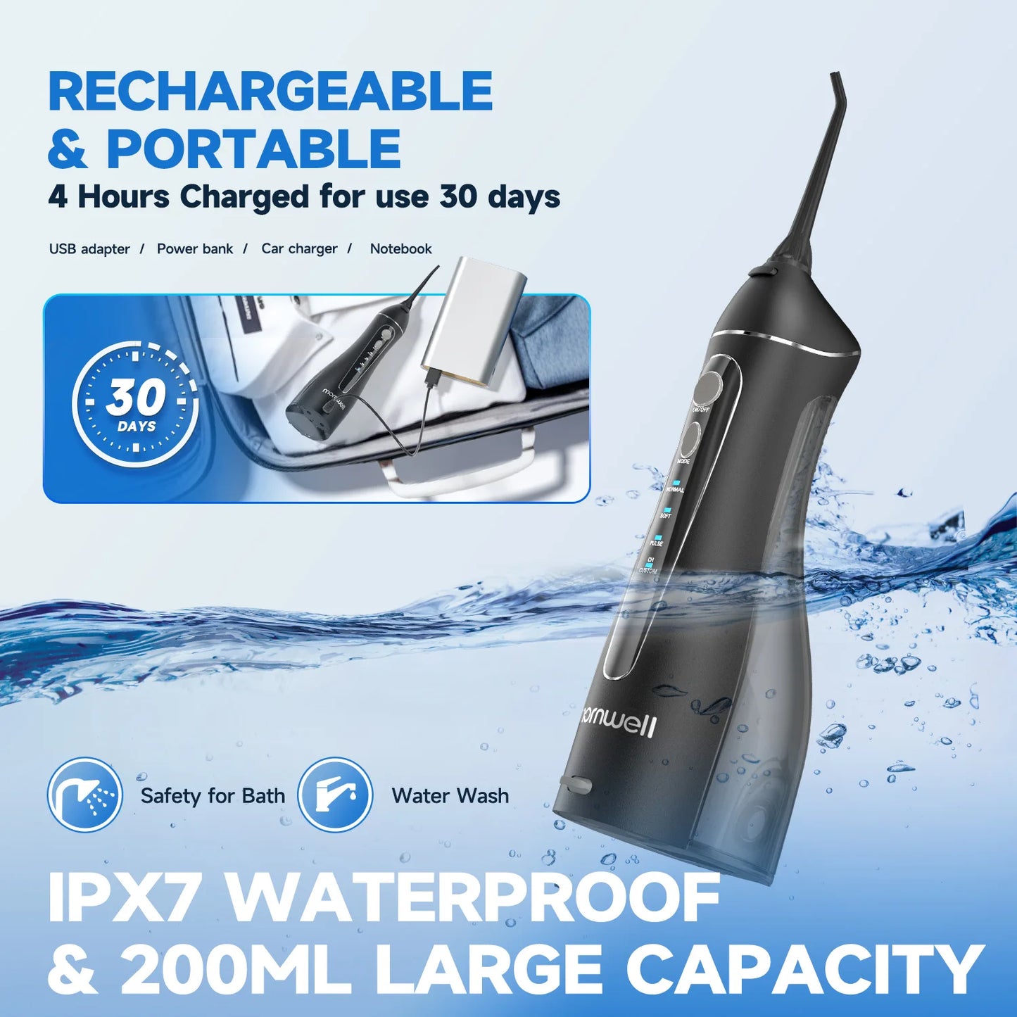 Portable Cordless Dental Irrigator F18